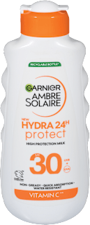 HYDRA 24H protect mleko za zaštitu od sunca protiv isušivanja kože, SPF30 GARNIER AMBRE SOLAIRE