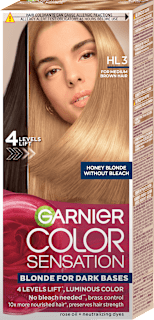 Boja za srednje smeđu kosu - HL3 8.31 medeno plava GARNIER Color Sensation
