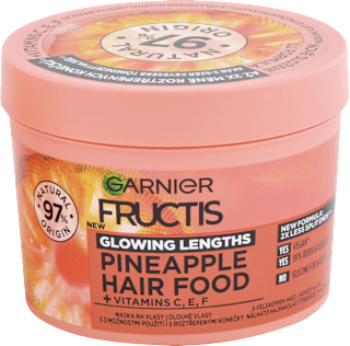 Maska na dlhé vlasy s rozštiepenými končekmi Pineapple Hair Food GARNIER FRUCTIS