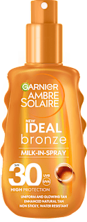 Слънцезащитно спрей - мляко Ideal bronze SPF30 GARNIER AMBRE SOLAIRE