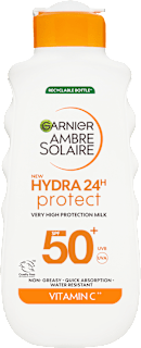 Hydra 24H Protect mlijeko za zaštitu od sunca, SPF 50+ GARNIER AMBRE SOLAIRE