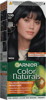 Vopsea de păr permanentă 1.10 Negru Rece GARNIER Color naturals