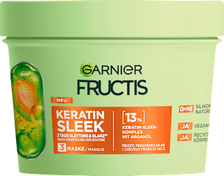 Haarmaske Keratin Sleek, Anti-Frizz Kur GARNIER FRUCTIS