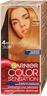 Tartós hajfesték, karamellszőke, kiszőkítő nélkül HL3, barna hajra GARNIER Color Sensation