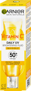 Cremă fluidă invizibilă cu vitamina C și SPF50+  GARNIER SKIN NATURALS