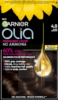 Vopsea permanentă 4.0 Dark Brown GARNIER olia