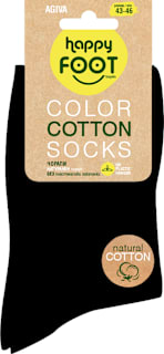 Памучни чорапи, черни, размер 43-46 happy FOOTtopia