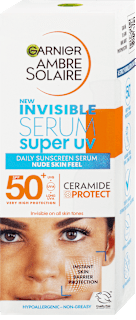 Fényvédő arcszérum SPF50+ Invisible Garnier Ambre Solaire