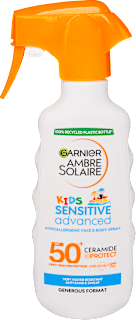 Fényvédő krém Sensitive Advanced Kids FF50+  Garnier Ambre Solaire