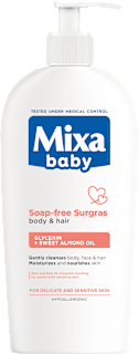 Blagi gel kupka i šampon za bebe - bez sapuna Mixa baby