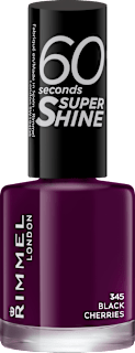 Körömlakk, Super Shine 60 sec. - Nr. 345 Black Cherries RIMMEL LONDON