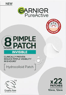 PureActive 8 HOURS PIMPLE PATCH INVISIBLE flasteri za bubuljice GARNIER PureActive