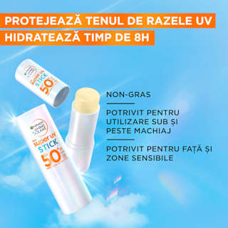 Stick protectie solara SPF50+ GARNIER AMBRE SOLAIRE