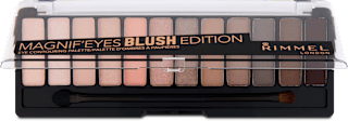 Szemhéjpúder paletta Magnif'Eyes, 12 részes, Blush Edition 002 RIMMEL LONDON