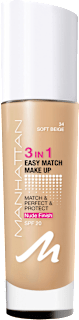 Foundation 3in1 Easy Match Soft Beige 34, LSF 20 MANHATTAN Cosmetics