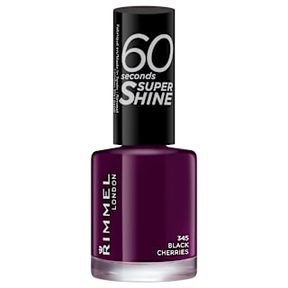 Lac de unghii 60 Seconds Super Shine 345 Black Cherries RIMMEL LONDON