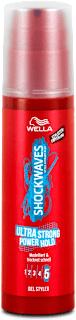 Gel Styler Ultra Strong Power Hold WELLA SHOCKWAVES