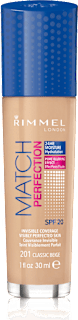 Fondotinta MATCH PERFECTION - n. 201 RIMMEL LONDON