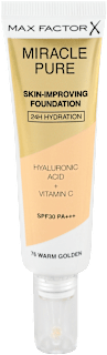MIRACLE PURE tečni puder sa hijaluronskom kiselinom i vitaminom C - 76 Warm golden, ZF 30 MAX FACTOR