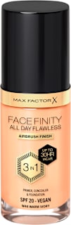 FACE FINITY ALL DAY FLAWLESS 3IN1 tečni puder - W44 Warm Ivory, SPF20 MAX FACTOR