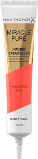 Miracle Pure Cream Blush rumenilo Satin Matte – 06 Soft Peach MAX FACTOR
