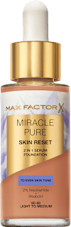Foundation Miracle Pure Skin Reset 60-80 Light To Medium MAX FACTOR
