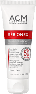 Sébionex zmatňující krémový pleťový gel SPF50+ ACM LABORATOIRE DERMATOLOGIQUE
