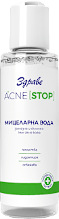 Мицеларна вода за лице Акне Стоп Здраве