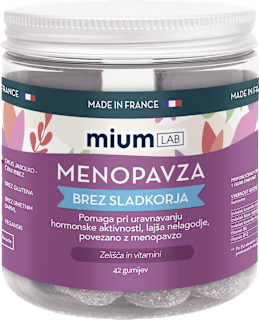 Prehransko dopolnilo Menopavza z okusom jabolka in črnega ribeza miumLAB