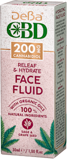 Хидратиращ флуид за лице CBD DeBa