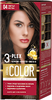 Крем - боя за коса - Nr. 04 Светъл кестен AROMA COLOR