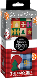 Термо чорапи с коледен дизайн Играчки, размер 35-38 happy FOOTtopia