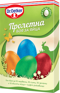 Пролетна гел - боя за яйца, (4 x 5g) Dr. Oetker