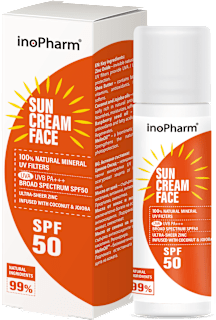 Слънцезащитен крем за лице Sun Cream SPF 50 inoPharm