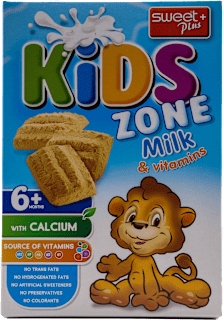 Biscuiți cu lapte pentru copii 6+ Sweet plus
