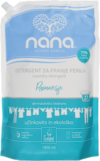 Tekoči detergent za perilo Ravnovesje, polnilo nana