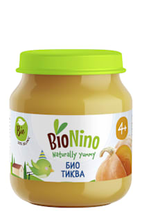 Био пюре с тиква, 4+м BioNino