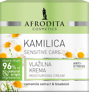 Hidratantna krema za lice za osjetljivu kožu Sensitive Care - kamilica  AFRODITA