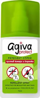 Репелент спрей против комари и кърлежи Agiva protect