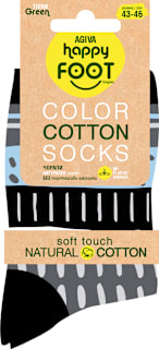 Памучни чорапи с точки, размер 43-46, различни цветове/мотиви happy FOOTtopia