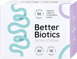 Prehransko dopolnilo z mešanico mikrobioloških kultur EXTRA STRONG Better Biotics