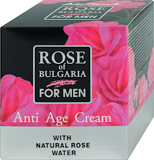 Мъжки крем за лице Anti Age с натурална розова вода ROSE of BULGARIA