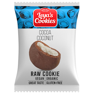 Био сурова бисквитка с какао и кокос Leya's Cookies