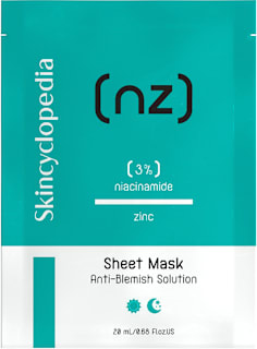 Maska w płachcie niacynamid 3% cynk Skincyclopedia
