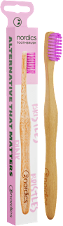 Бамбукова четка за зъби, розова, Soft/Medium nordics