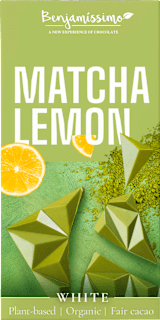 BIO bílá tabulka Matcha Lemon Benjamissimo