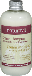 Kremni šampon za kodraste in valovite lase Naturavit