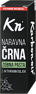 Črna zobna pasta z aktiviranim ogljem Karbonoir