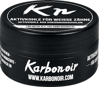 Aktivkohle für weiße Zähne Karbonoir