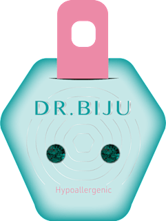 Xiri hipoalergene naušnice emerald DR. BIJU